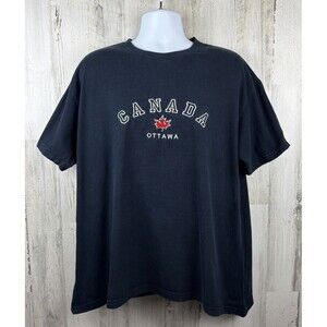 Vintage Ottawa Canada Embroidered T-Shirt 2XL (25”x29”)